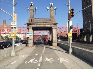 The Manhattan entrance to the Bridge