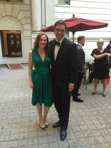 E and I out on the town.