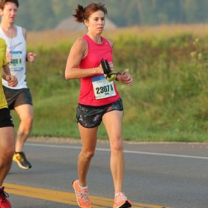 Cindy at the Emerald City ¼ Marathon in Dublin, Ohio