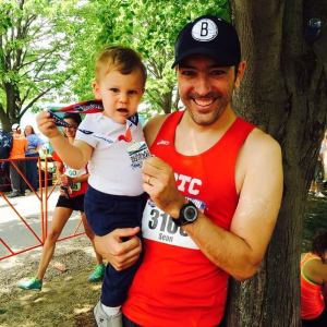 Any race that ends with sharing a medal with this guy isn't all bad.