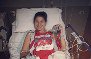 Heather in the aftermath of her BQ