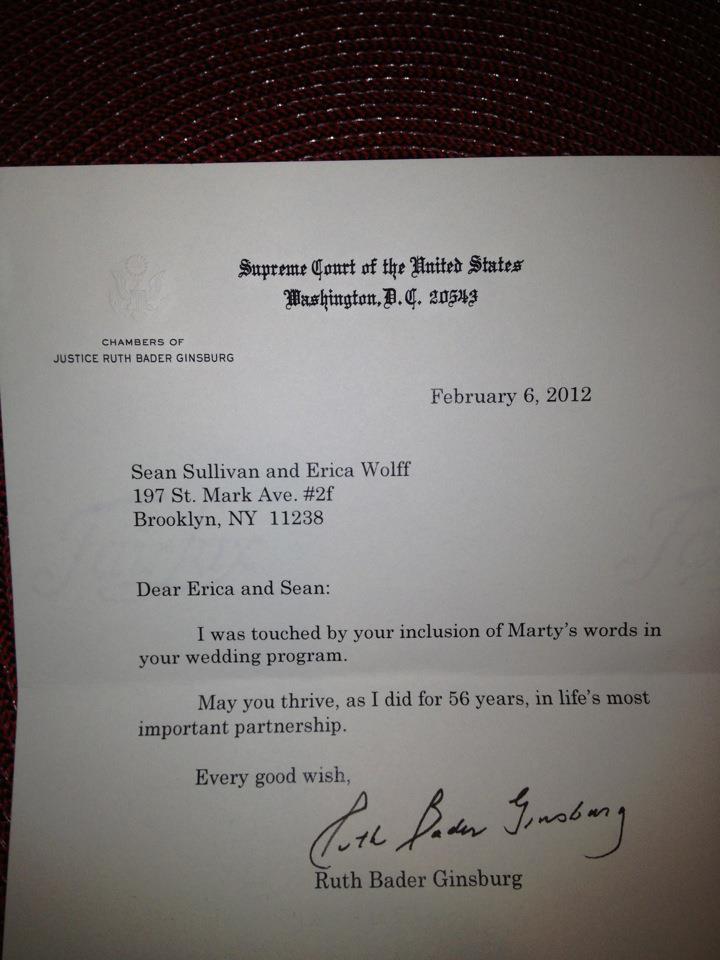 RBG letter